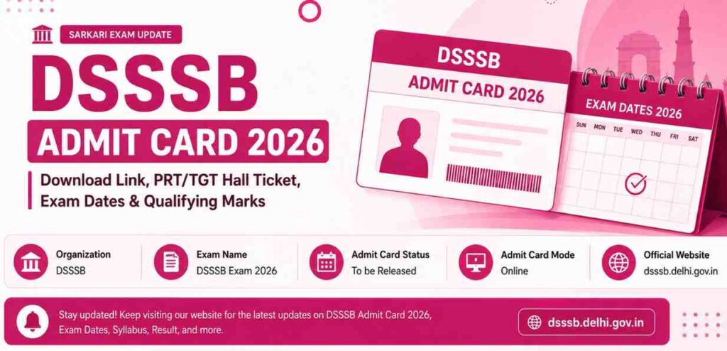 DSSSB Admit Card 2026