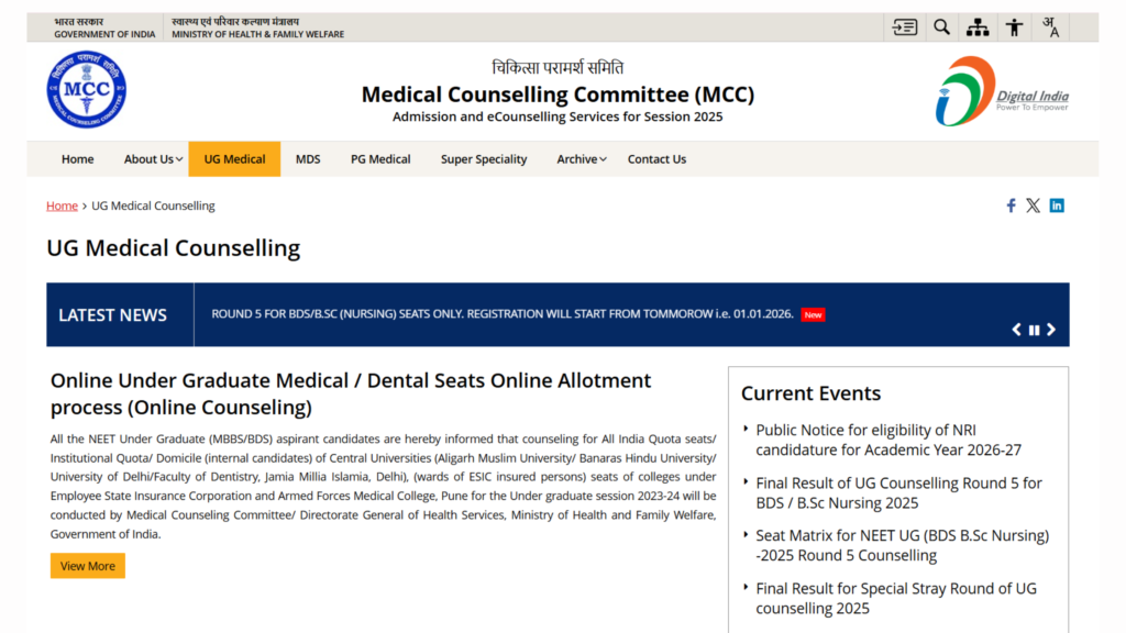 NEET Counselling 2026