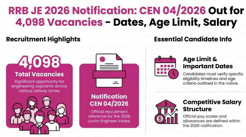 RRB JE 2026 Notification