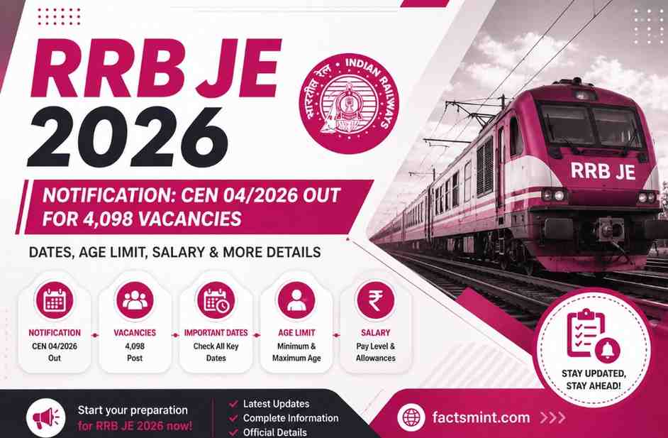 RRB JE 2026 Notification
