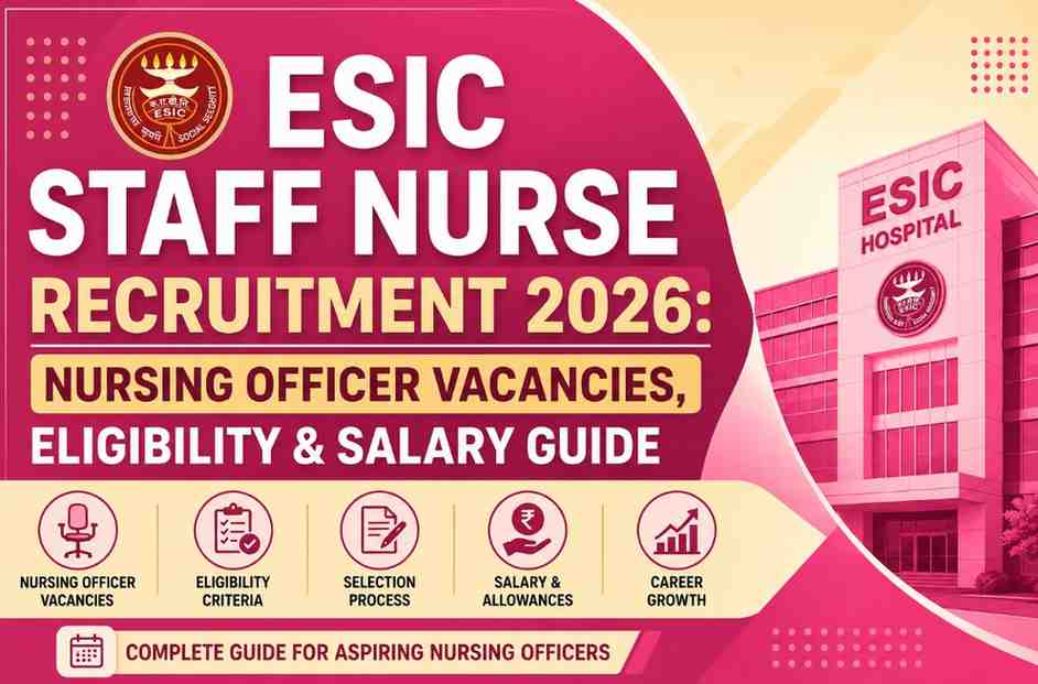 ESIC Staff Nurse Recruitment 2026