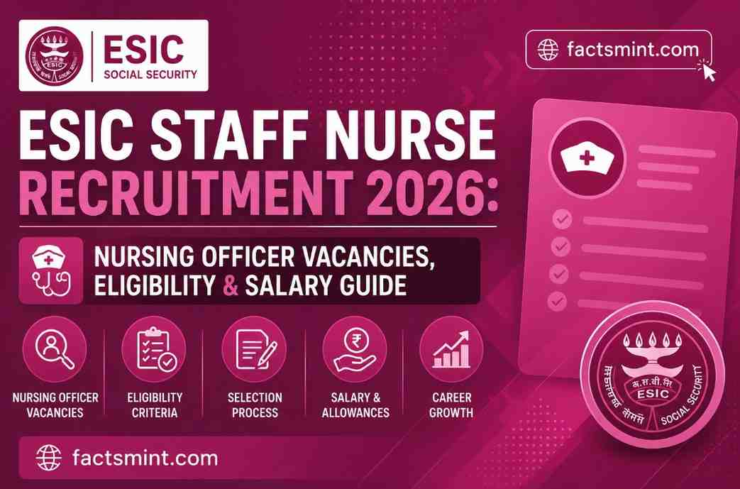 esic traff nurse recruitment 2026