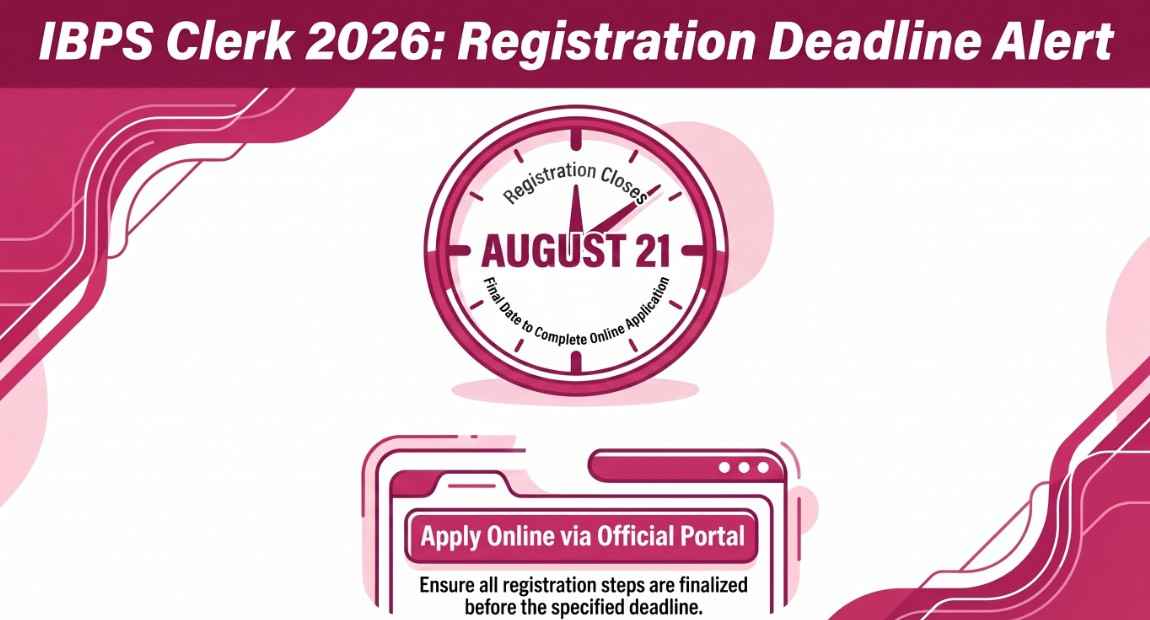 IBPS Clerk Apply Online Last Date 2026